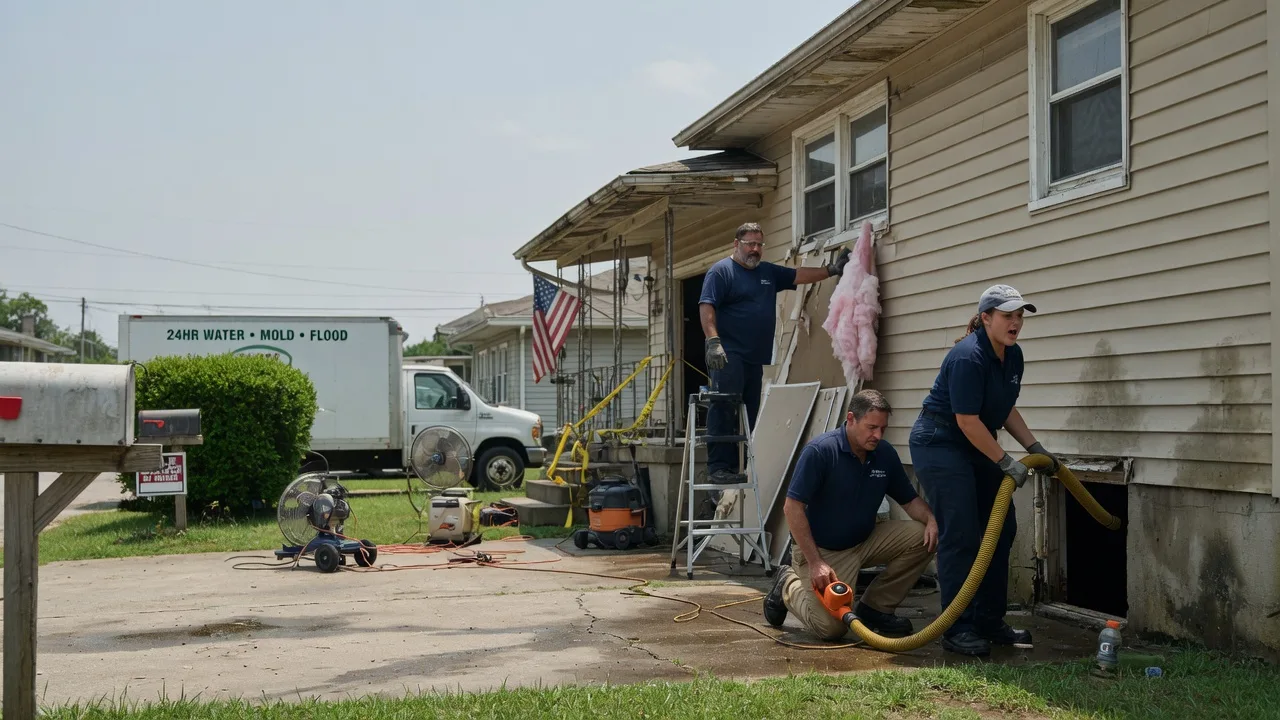 Water Damage Repair in Downs, IL near me